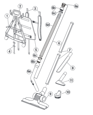 Pac Vac Superpro 700 Harness and Accessories