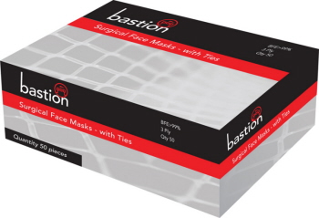 Bastion Polypropylene Surgical Face Mask Blue with Ties