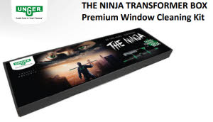 Unger Ninja Transformer Box Premium Window Cleaning Kit