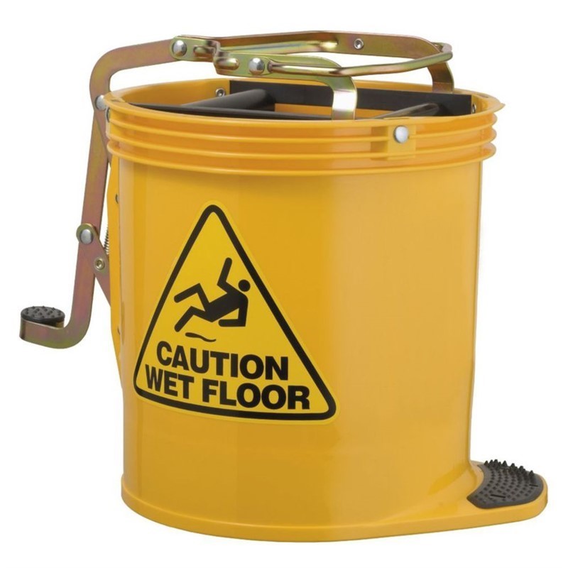 RapidClean Mop Bucket Wringer Yellow 15L