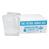 Austar Garbage Bags 240L Premium Clear 100Roll
