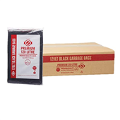 Austar Premium Garbage Bag 120L Star Seal Black 25 Pack