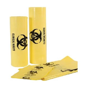 Austar Yellow Clinical Waste Bag 500mm x 600mm 50PK