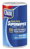 Chux Superwipe Heavy Duty Roll White 45mx30cm
