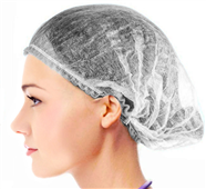 Crimped Beret Hairnet White 100PK
