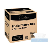 Entice Facial Tissue 2 Ply 100PK 48CTN