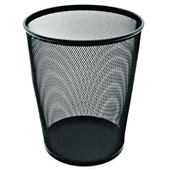 Esselte Metal Mesh Waste Bin 19L Black