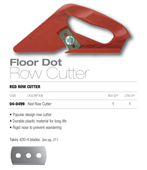 Floor Dot Red Row Cutter