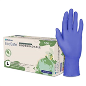 Gloves Nitrile Powder Free Biodegradable Violet Blue Large 100PK
