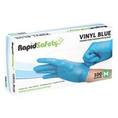 Gloves Vinyl Powder Free Medium Blue 1000CTN