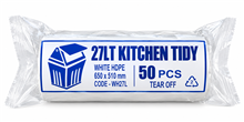 Kitchen Tidy White 27L 50Roll 