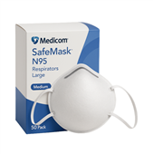 Medicom SafeMask N95 Disposable Face Mask Medium 50PK