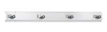 Mop  Broom Holder x3 Stainless Steel