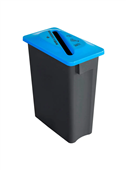 Multisort Bin 60L Grey Base Standard Paper Blue Lid