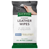 Oakwood Everday Leather Wipes 20Pk