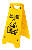 Oates A Frame Caution Wet Floor Sign Yellow