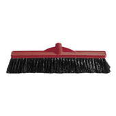 Oates Broom Poly Medium Stiff Red 450mm