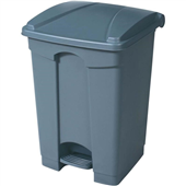 Pedal Bin 70L Grey Base Grey Lid