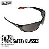 Pro Choice Safety Glasses Smoke Lens 1 Pair
