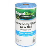 RapidClean Wipes Heavy Duty Roll 90SH Blue