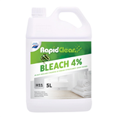 RapidClean Bleach 4 5L 4 WV Available Chlorine As Sodium Hypochlorite When Packed