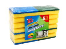 Real Clean Grip Sponge Scourer 6PK