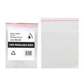 Resealable Bag 12x9 305x230mm 100 Pack