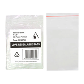 Resealable Bag 7x4 180x100MM 100Pack