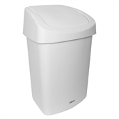 Sabco Rubbish Bin White 50L