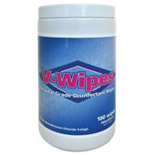 Whiteley VWipes Disinfectant Wipes 100Tub  Hospital Grade Disinfectant Wipes
