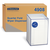 Wypall Dispenser Quarter Fold Clear 4908